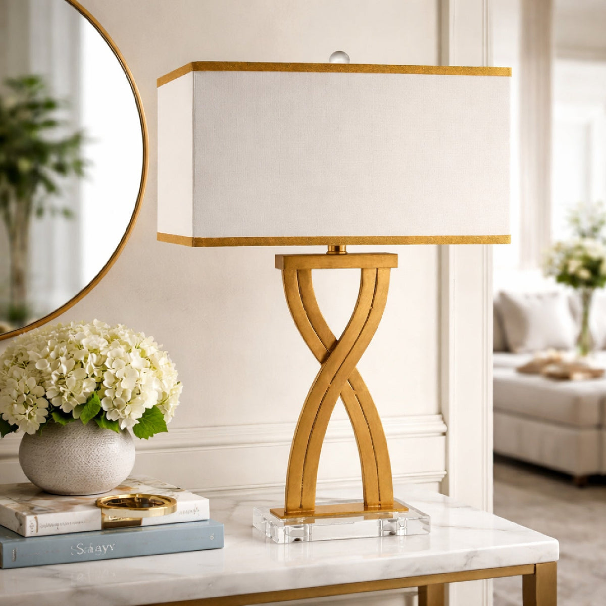 Modern European furniture - Infinity Base Accent Table Lamp - www.oroa.com