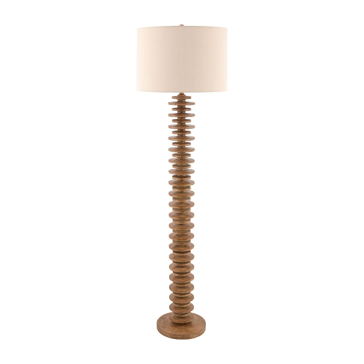 Modern European furniture - Stacked Circular Base Floor Lamp - www.oroa.com