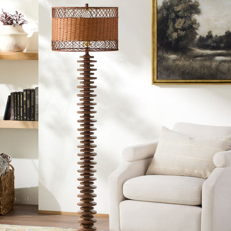 Modern European furniture - Stacked Circular Base Floor Lamp - www.oroa.com