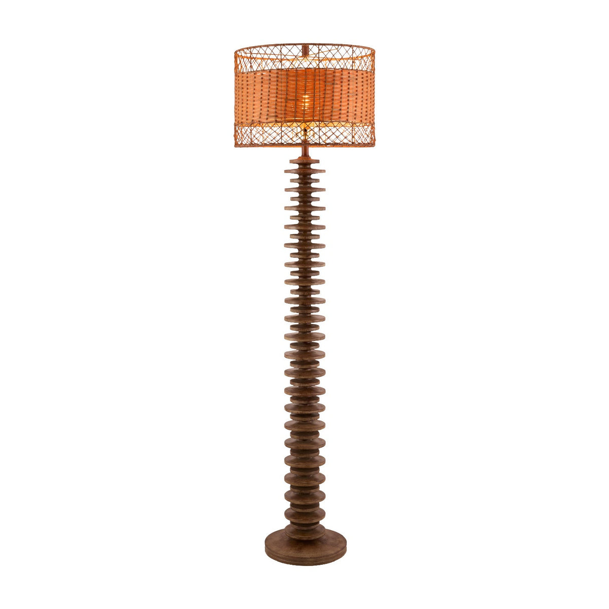 Modern European furniture - Stacked Circular Base Floor Lamp - www.oroa.com