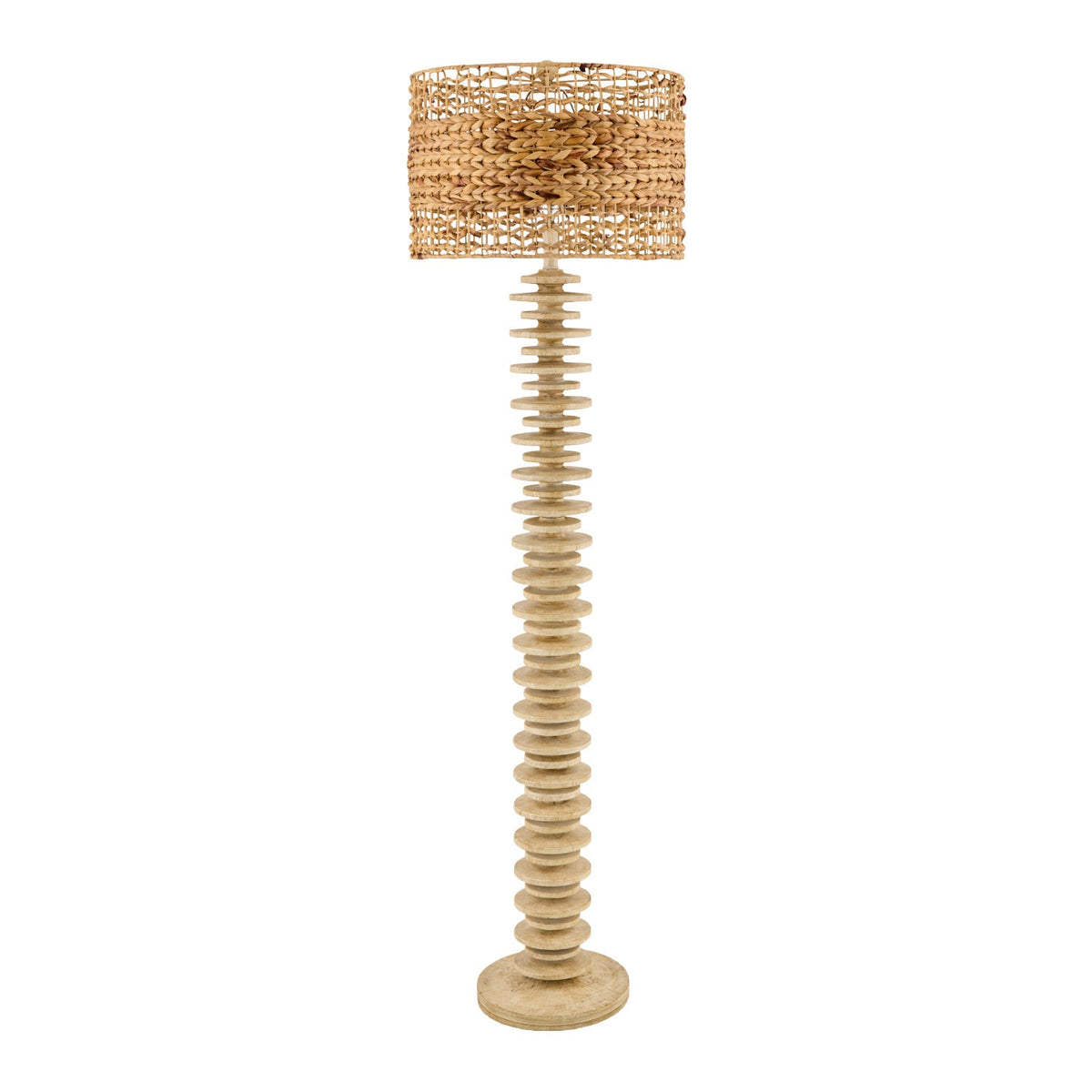 Modern European furniture - Stacked Circular Base Floor Lamp - www.oroa.com