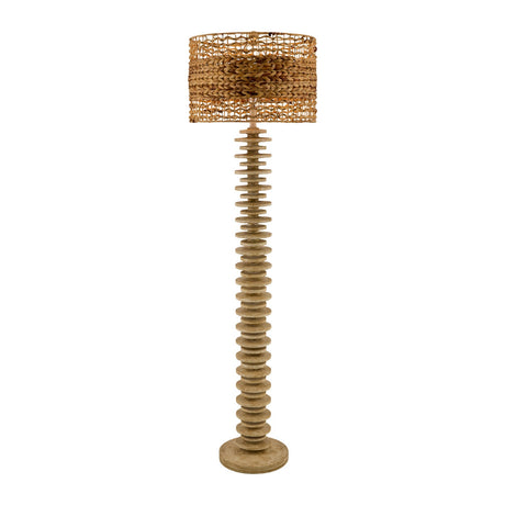 Modern European furniture - Stacked Circular Base Floor Lamp - www.oroa.com