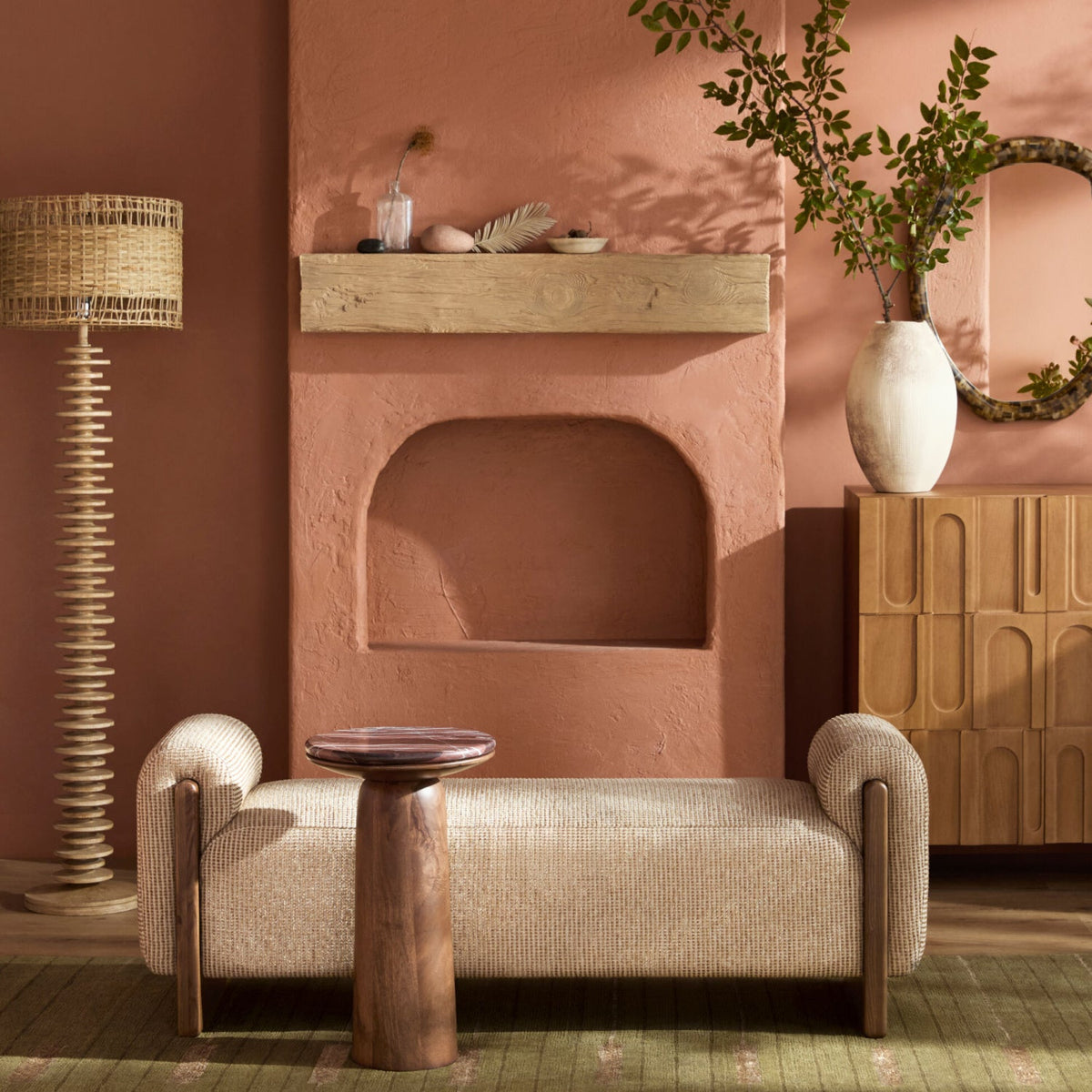 Modern European furniture - Stacked Circular Base Floor Lamp - www.oroa.com