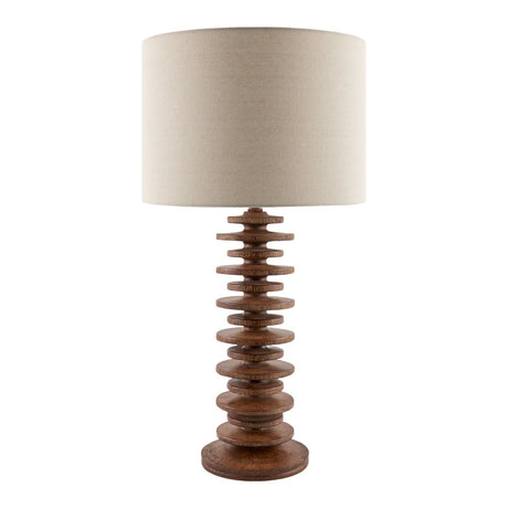 Modern European furniture - Stacked Circular Base Table Lamp - www.oroa.com