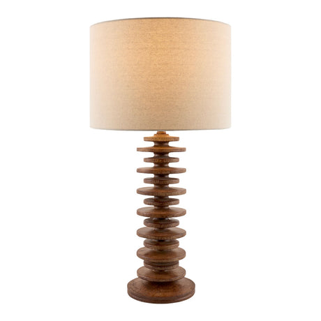 Modern European furniture - Stacked Circular Base Table Lamp - www.oroa.com