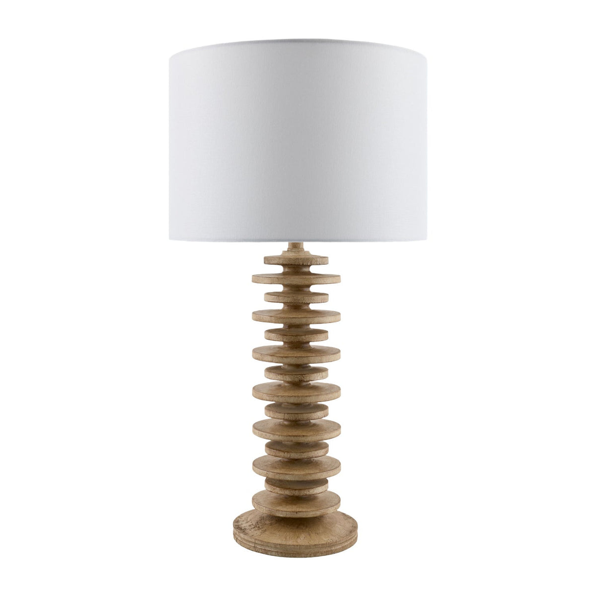 Modern European furniture - Stacked Circular Base Table Lamp - www.oroa.com