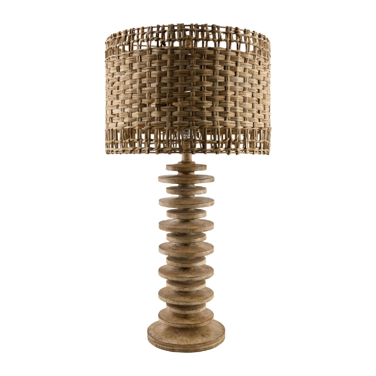 Modern European furniture - Braided Seagrass Accent Table Lamp - www.oroa.com