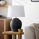 Modern European furniture - Black Ceramic Accent Table Lamp - www.oroa.com