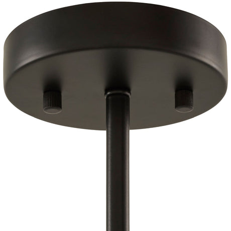Modern European furniture - Black Metal 6-Light Chandelier - www.oroa.com