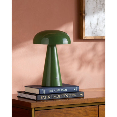 Modern European furniture - Hand-Painted Semi-Dome Table Lamp - www.oroa.com