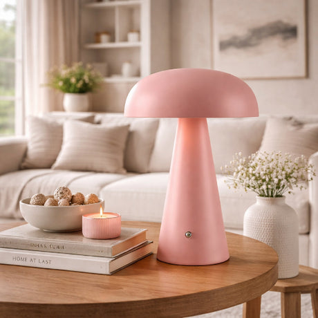 Hand-Painted Semi-Dome Table Lamp | Kuda Home Umbra