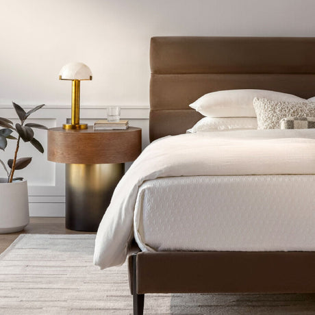 Modern European furniture - White Stone Dome Table Lamp - www.oroa.com