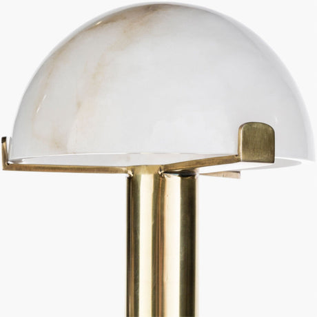 Modern European furniture - White Stone Dome Table Lamp - www.oroa.com