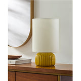 Modern European furniture - Fluted Ceramic Accent Table Lamp - www.oroa.com