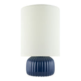 Modern European furniture - Fluted Ceramic Accent Table Lamp - www.oroa.com
