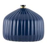 Modern European furniture - Fluted Ceramic Accent Table Lamp - www.oroa.com