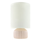 Modern European furniture - Fluted Ceramic Accent Table Lamp - www.oroa.com