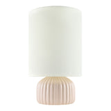 Modern European furniture - Fluted Ceramic Accent Table Lamp - www.oroa.com