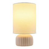Modern European furniture - Fluted Ceramic Accent Table Lamp - www.oroa.com