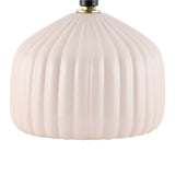 Modern European furniture - Fluted Ceramic Accent Table Lamp - www.oroa.com