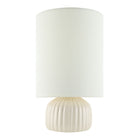 Modern European furniture - Fluted Ceramic Accent Table Lamp - www.oroa.com