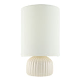 Modern European furniture - Fluted Ceramic Accent Table Lamp - www.oroa.com