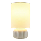 Modern European furniture - Fluted Ceramic Accent Table Lamp - www.oroa.com