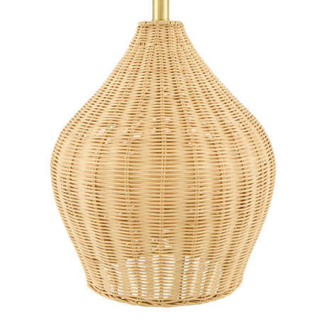 Modern European furniture - Woven Rattan Table Lamp - www.oroa.com