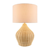 Modern European furniture - Woven Rattan Table Lamp - www.oroa.com