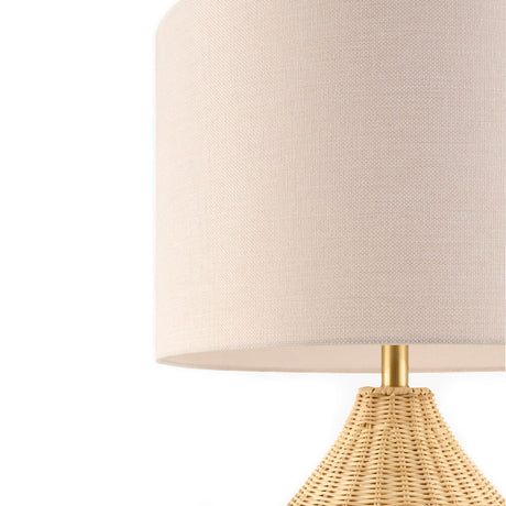 Modern European furniture - Woven Rattan Table Lamp - www.oroa.com