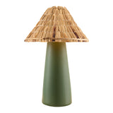 Modern European furniture - Seagrass Shade Ceramic Table Lamp - www.oroa.com