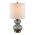 Modern European furniture - Gray Glass Accent Table Lamp - www.oroa.com