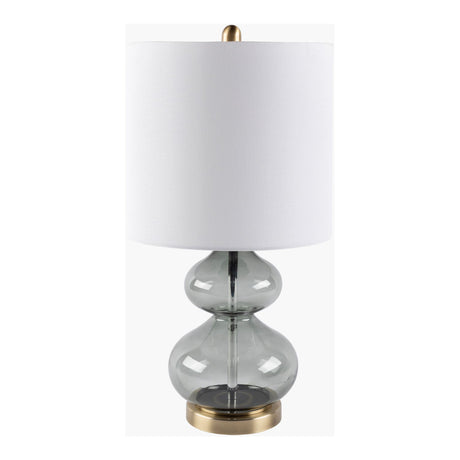 Modern European furniture - Gray Glass Accent Table Lamp - www.oroa.com