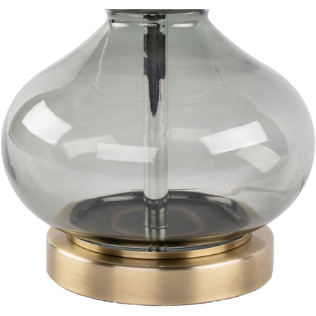 Modern European furniture - Gray Glass Accent Table Lamp - www.oroa.com