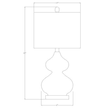 Modern European furniture - Gray Glass Accent Table Lamp - www.oroa.com