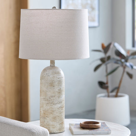 Modern European furniture - Linen Drum Shade Table Lamp - www.oroa.com