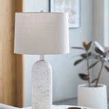 Modern European furniture - Linen Drum Shade Table Lamp - www.oroa.com