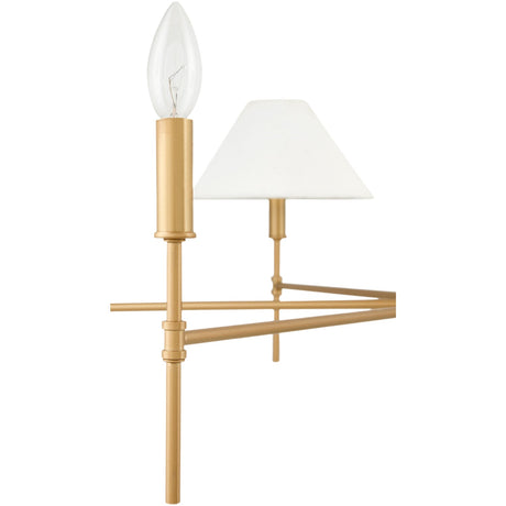 Modern European furniture - White Linen 6-Light Chandelier - www.oroa.com