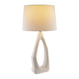 Modern European furniture - White Carved Base Table Lamp - www.oroa.com