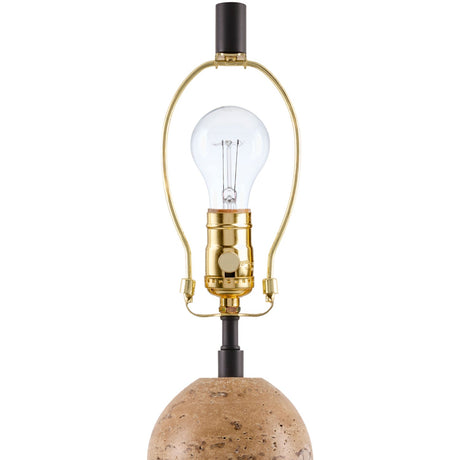 Modern European furniture - Yellow Travertine Accent Floor Lamp - www.oroa.com