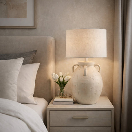 Modern European furniture - Crackle Ceramic Accent Table Lamp - www.oroa.com