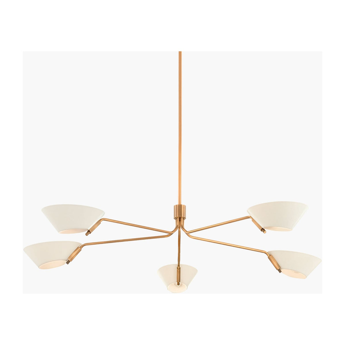 Modern European furniture - White Glass Chandelier - www.oroa.com
