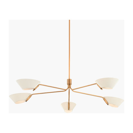 Modern European furniture - White Glass Chandelier - www.oroa.com