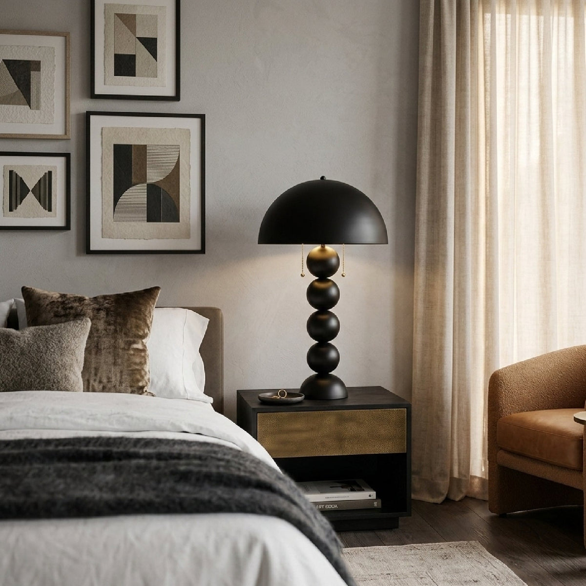 Modern European furniture - Embellished Glass Accent Table Lamp - www.oroa.com
