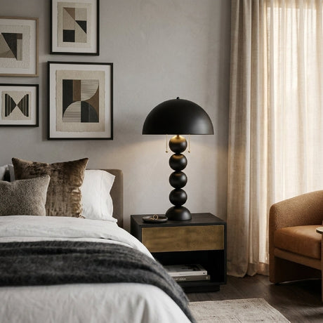 Modern European furniture - Embellished Glass Accent Table Lamp - www.oroa.com
