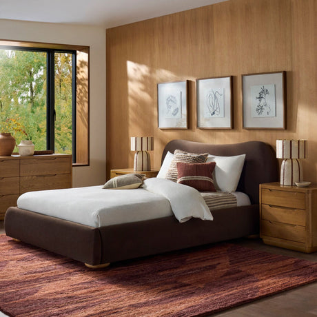 Modern European furniture - Beige Striped Accent Table Lamp - www.oroa.com