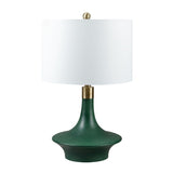 Modern European furniture - Painted Green Accent Table Lamp - www.oroa.com