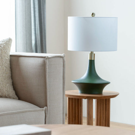 Modern European furniture - Painted Green Accent Table Lamp - www.oroa.com