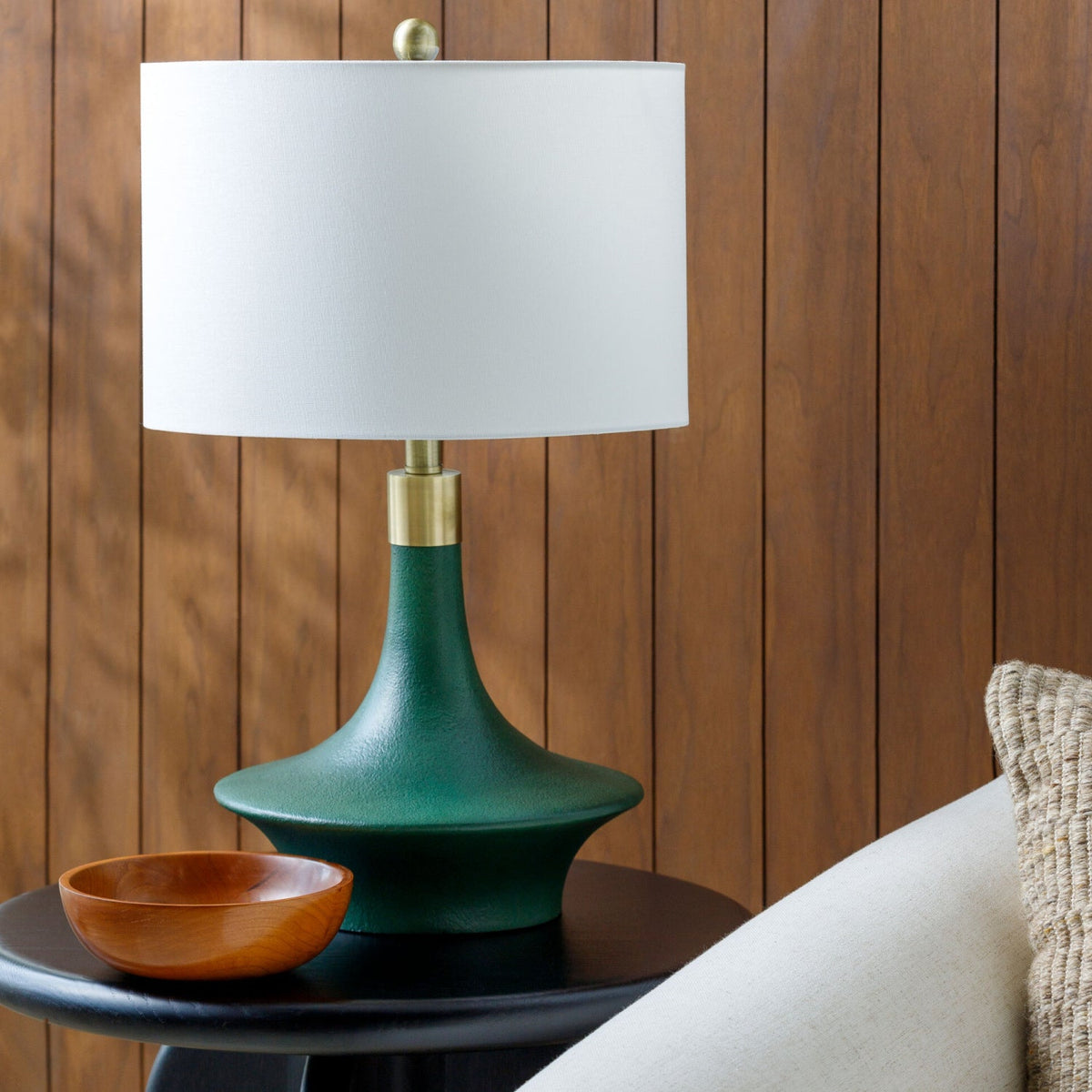 Modern European furniture - Painted Green Accent Table Lamp - www.oroa.com