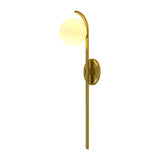 Modern European furniture - White Glass Sphere Wall Lamp - www.oroa.com